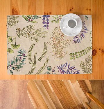 Gobelínové prostírání Green Leaves