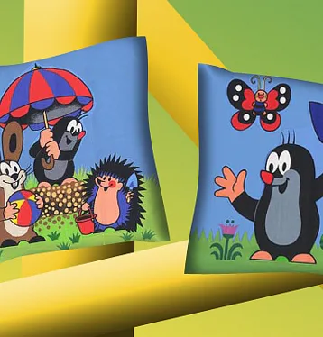 Povlak Krtek s lopatkou a deštníkem