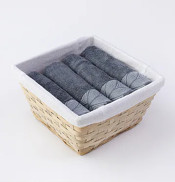 Košík ručníků Beech šedomodrá 4 ks