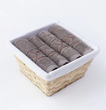 Košík ručníků Sophia Taupe 4 ks