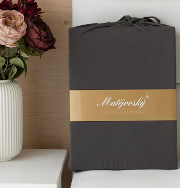 Prostěradlo Antracitové INTERLOCK