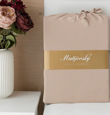 Prostěradlo Hnědé INTERLOCK