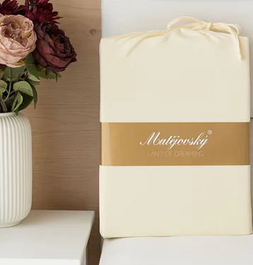 Prostěradlo Světle béžové INTERLOCK