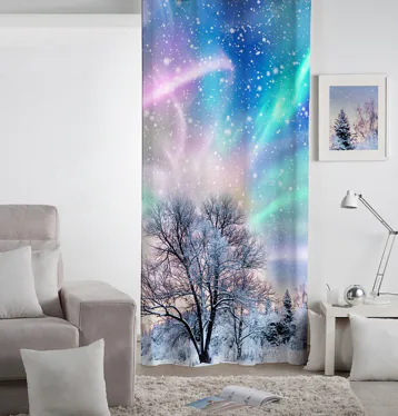 Dekorační závěs Polární záře