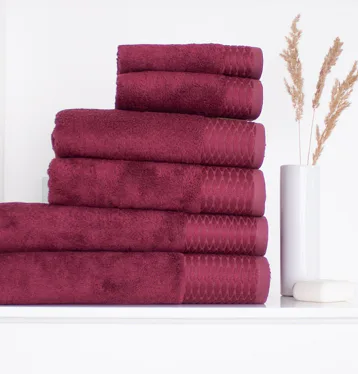 Ručník Panama vínová