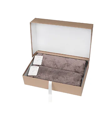 Dárkové balení ručníků Luna taupe 2 ks