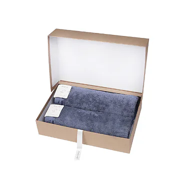 Dárkové balení ručníků Luna modrošedá 2 ks