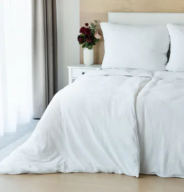 Povlečení Bavlněný mikroplyš BÍLÝ