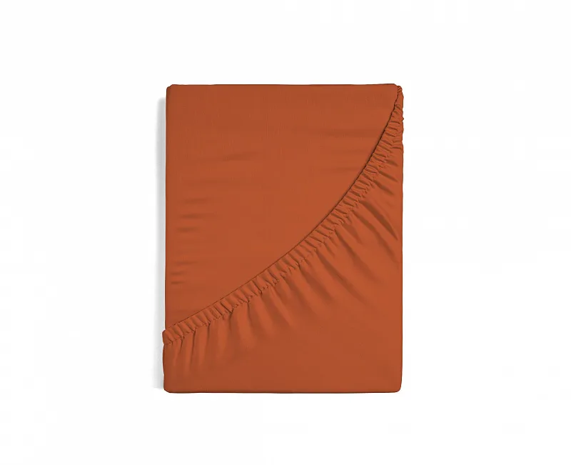 Prostěradlo Cihlové JERSEY STANDARD