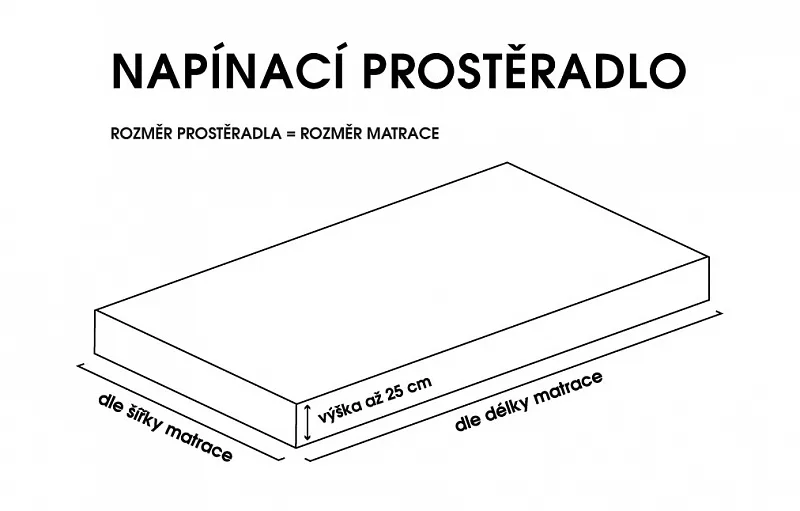 Prostěradlo Meruňkové JERSEY STANDARD