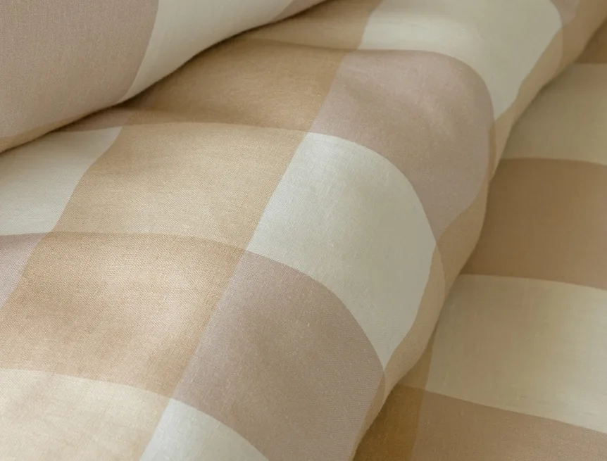Povlečení Quadro Beige Linen