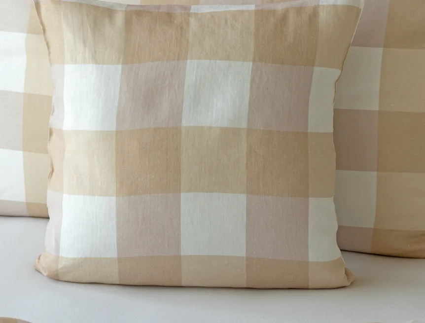 Povlečení Quadro Beige Linen