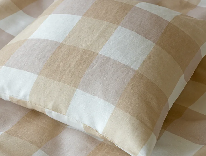 Povlečení Quadro Beige Linen