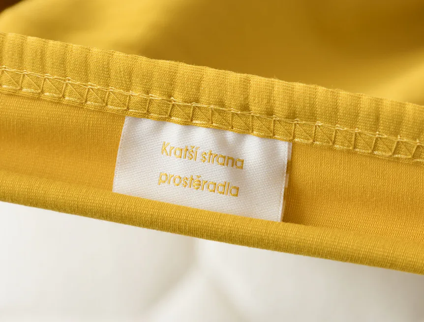 Prostěradlo Medově žluté ELASTAN PREMIUM