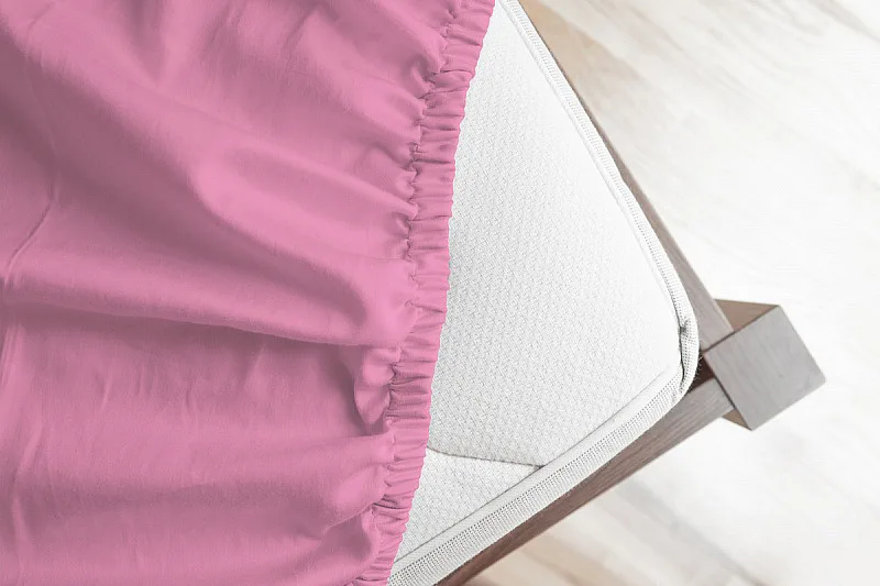 Prostěradlo Světle růžové JERSEY PREMIUM